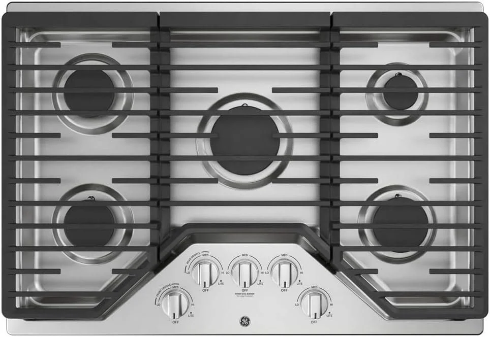 aass11-2-1 GE 30-Inch Built-In Gas Cooktops JGP5030SLSS - Image 1