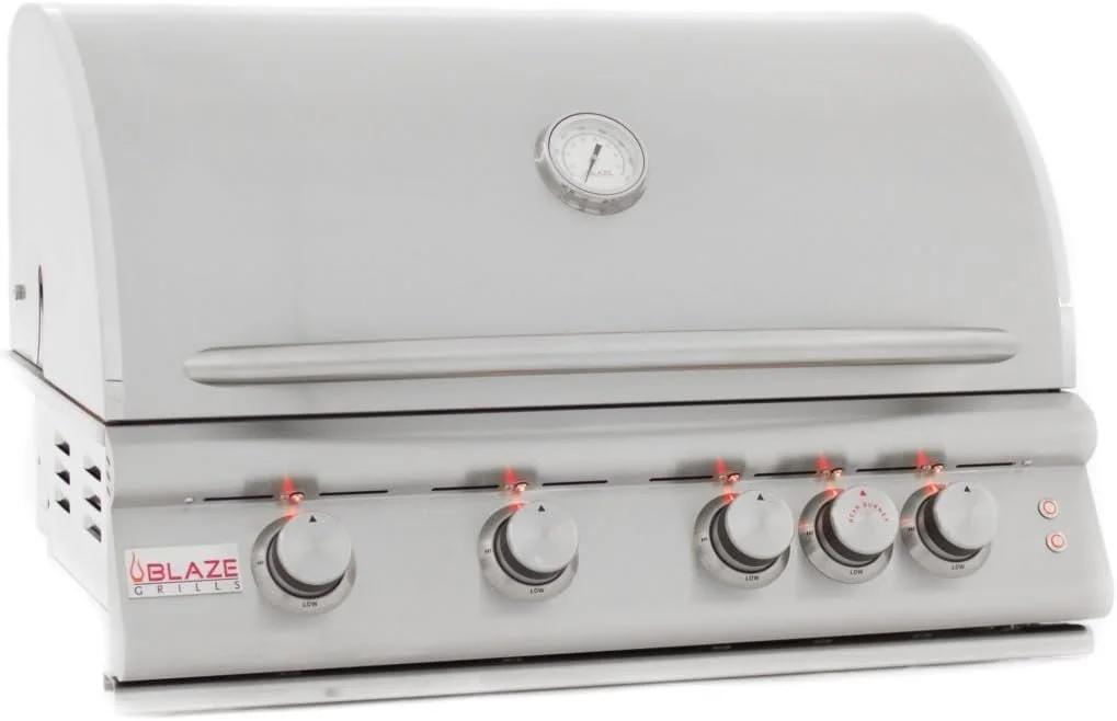c1-2-1-1 Blaze 32 Inch 4-Burner LTE Gas Grills with Rear Burner and Built-in Lighting System - Image 1