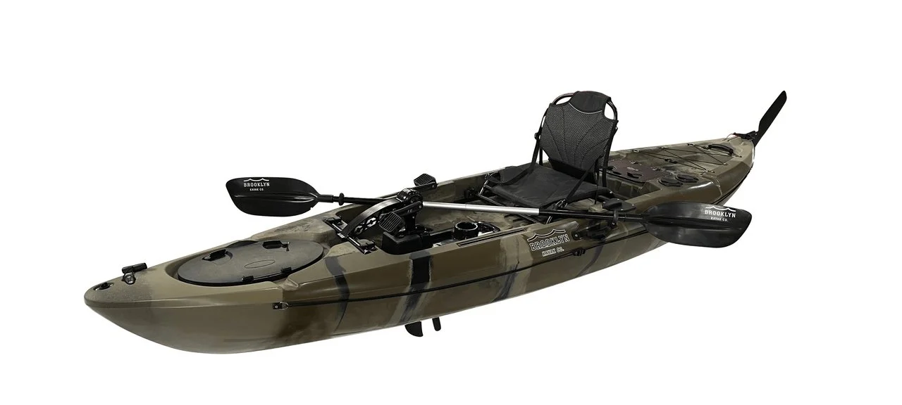 g1-6-1-1 BKC PK12 Angler Sit-on-Top Single Pedal Fishing Kayaks - Image 1