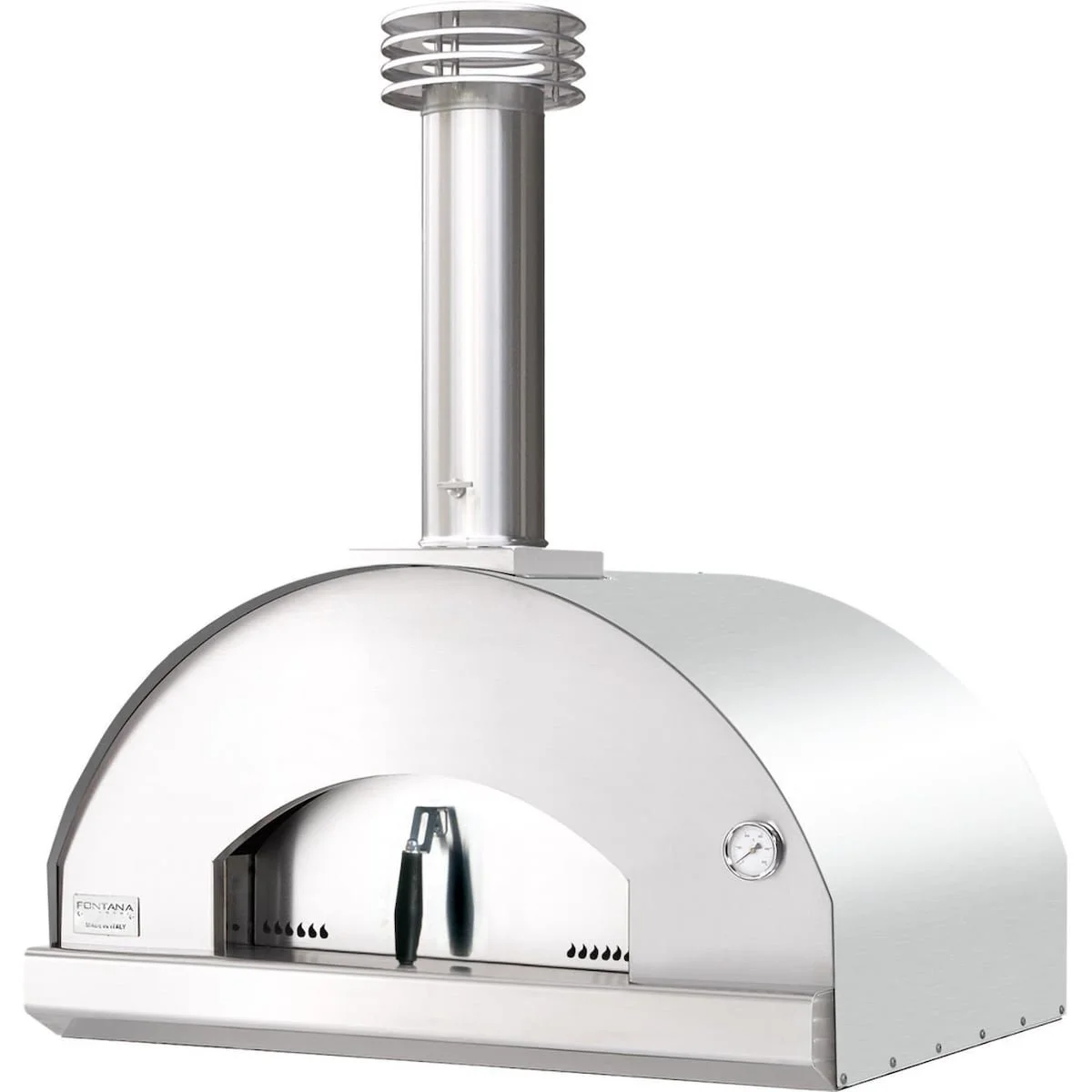 i1-2-1-1-1 Fontana Forni Mangiafuoco Woods-Fired Pizza Ovens – Stainless – FTMF-S - Image 1