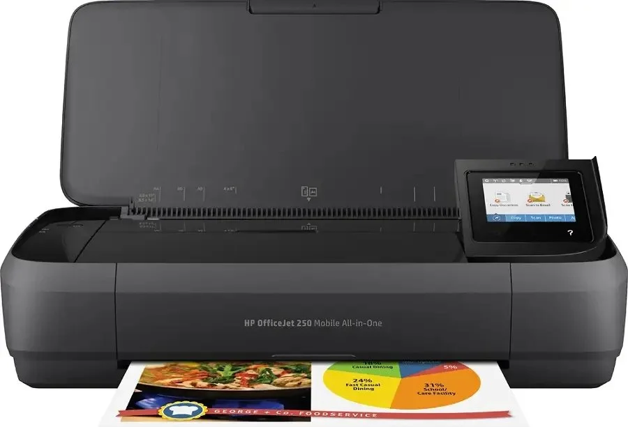 j1-23-1 HP OfficeJet 250 Mobile All-in-One Printer - Image 1