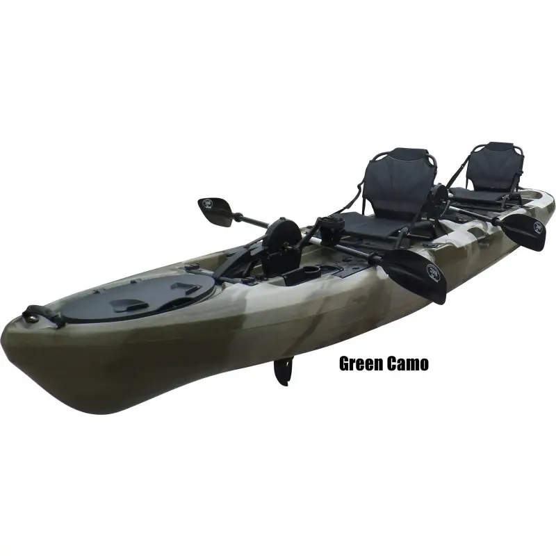 j1-7-1-1 BKC PK14 14′ Tandem Sit-On-Top Pedal Drive Kayaks - Image 1