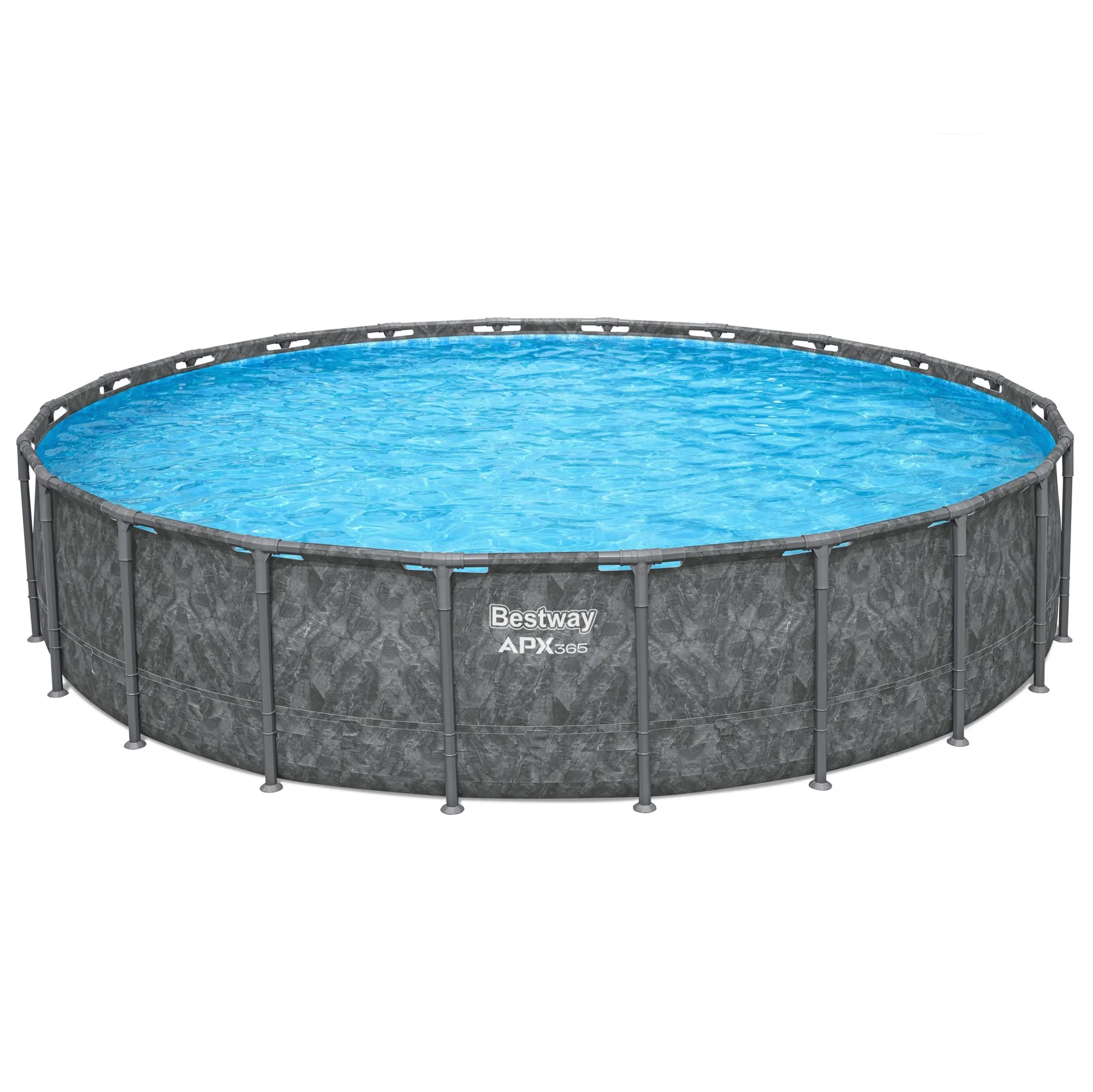 k1-8-1-1 Bestway APX 365 22’x52″ Round Above Ground Swimming Pool Set with Pump and Ladders - Image 1