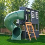 Cozy Escape Playhouse – Navy – Installation Available - Image 4