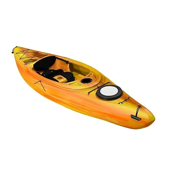 r1-11-1-1 Sun Dolphin Simcoe 10.4, Sit-in Recreational Kayaks with Paddle, Tequila Sunrise - Image 1