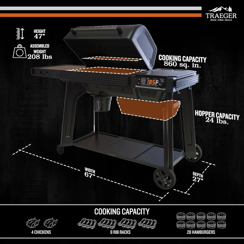 s1-2-1-1 Traeger Woodridge Pro Pellet Grills - Image 1
