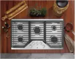 GE 36-Inch Built-in Gas Cooktops JGP5036SLSS - Image 3