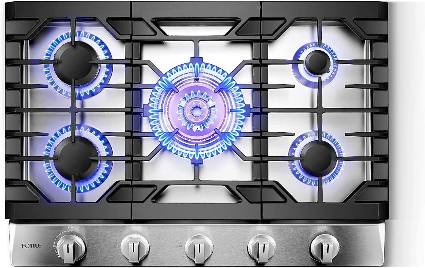 tri1-2-1 Fotile 30″ Tri-Ring Gas Cooktops GLS30501 - Image 1