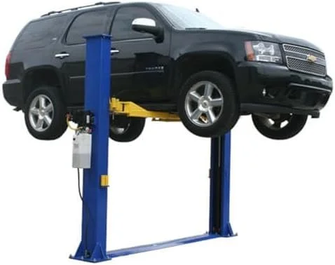 u1-17-1-1 ATLAS Automotive Equipment 9KBPX 2-Post Lift/Hoist, Baseplate Style, 9’6″ Minimum Ceiling Height, 9,000lb Capacity, Symmetric Arms, Dual Hydraulic Chain Drives Cylinders, for Low Ceiling Home Use - Image 1