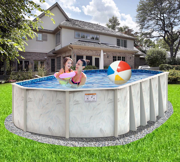 u4-1-1 Coastal 5″ Steel Frame Oval Swimming Pool & Bundles - Image 1