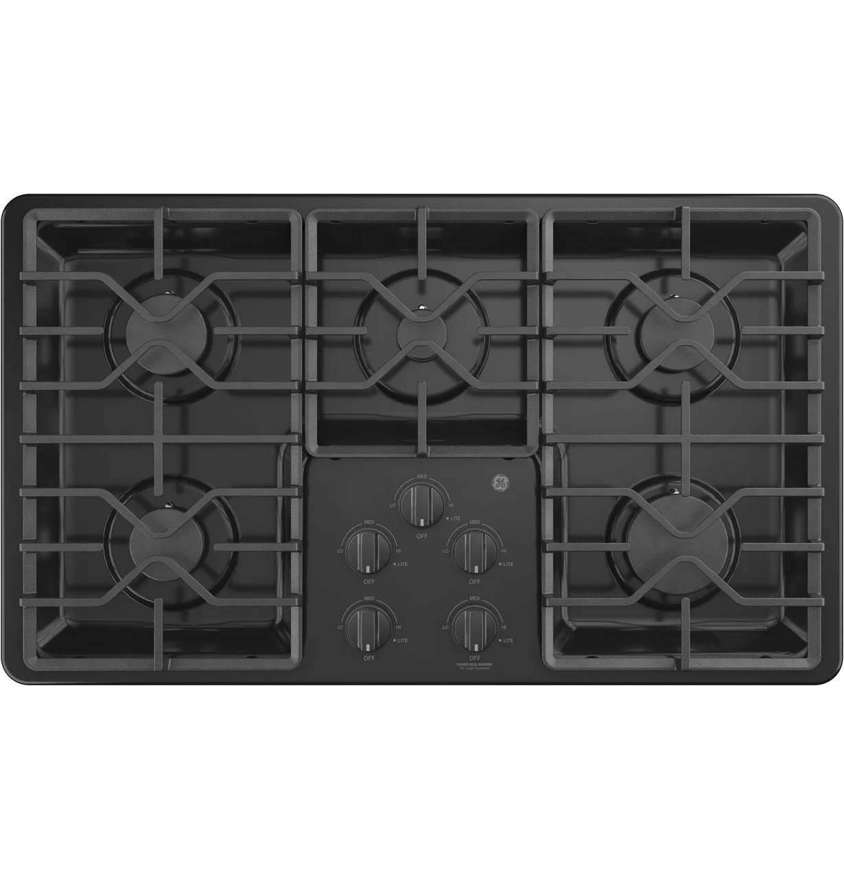 ww11-2-1 GE 36″ Built-in Gas Cooktops JGP3036DLBB - Image 1