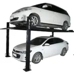 APlusLift HW-8S 8000LB 4-Posts Portable Storage Service Car Lift / 3 Year Warranty
